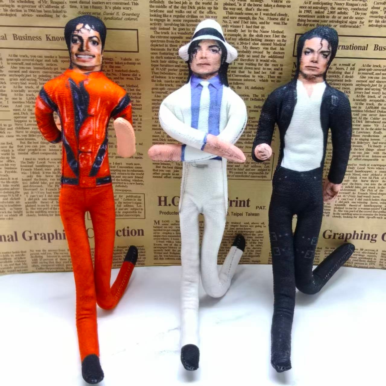 Vintage Collectible Figures - Винтажная плюшевая кукла-реквизит Майкла Джексона (MJ)