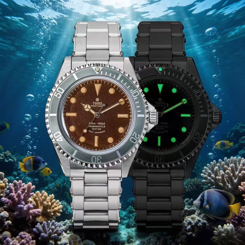 Vintage Collectible Watches - Новые мужские дайверские часы THORN T023