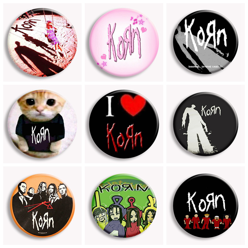Хип-хоп Korn Music Rock Band К – обзор и цена Vintage Collectible Pins
