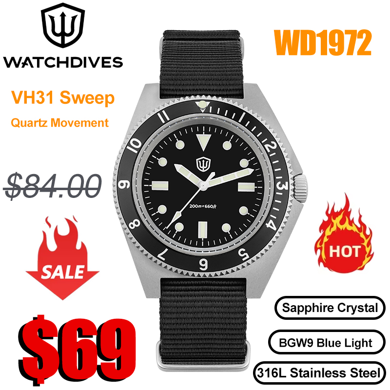 Watchdives WD1972 Кварцевые ча – обзор и цена Vintage Collectible Watches